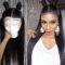 13x3 Lace Front Wigs with Baby Hair #1B Natural Black Color 22 Inches