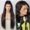 13x3 Lace Front Wigs with Baby Hair #1B Natural Black Color 22 Inches