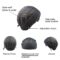 28 inches Women's Silky Long Straight Black with Blonde Strips Wig