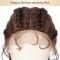 Soft Lace 35”Extra Long 100% Hand Braided 360 Swiss Lace Front Brown Double Dutch Braided Wigs