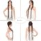 Soft Lace 35”Extra Long 100% Hand Braided 360 Swiss Lace Front Brown Double Dutch Braided Wigs