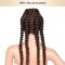 Soft Lace 35”Extra Long 100% Hand Braided 360 Swiss Lace Front Brown Double Dutch Braided Wigs