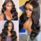 Lace Front Wig Synthetic Body Wave Lace Wigs for Black Women Long Wavy Wigs T Part 13x4x1 Lace Frontal Wigs