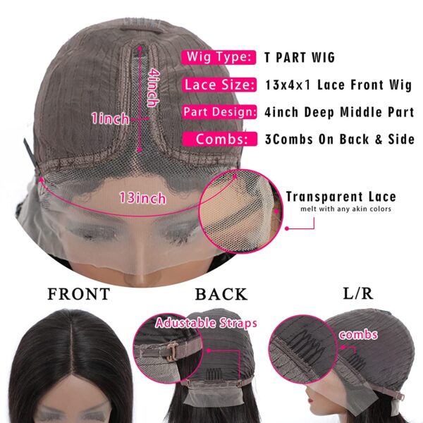Lace Front Wig Synthetic Body Wave Lace Wigs for Black Women Long Wavy Wigs T Part 13x4x1 Lace Frontal Wigs