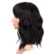 Black Wigs with Bangs for Women 14 Inches Synthetic Curly Bob Wig