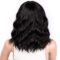 Bob Curly Wig Synthetic Short Black Wig with Bangs