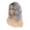 L Right Side Lace Front Synthetic Wigs for Women  Dark Roots Ombre