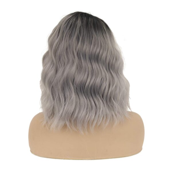 L Right Side Lace Front Synthetic Wigs for Women  Dark Roots Ombre