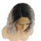 L Right Side Lace Front Synthetic Wigs for Women  Dark Roots Ombre