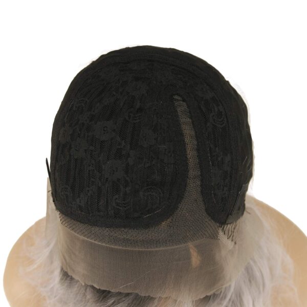 L Right Side Lace Front Synthetic Wigs for Women  Dark Roots Ombre