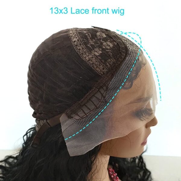 Glueless 13x3 Synthetic Lace Front Wigs Heat Resistant Fiber Long Straight Wig