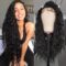 Glueless 13x3 Synthetic Lace Front Wigs with Baby Hair Loose Curly Wigs for Black Women