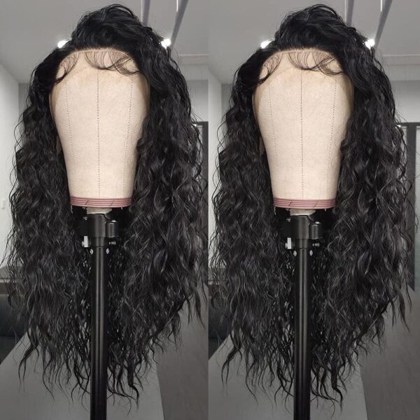 Glueless 13x3 Synthetic Lace Front Wigs with Baby Hair Loose Curly Wigs for Black Women