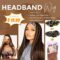 Synthetic Highlights Headband Wig for Women Black/Brown Long Straight Headband Wig