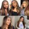 Synthetic Highlights Headband Wig for Women Black/Brown Long Straight Headband Wig