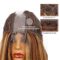 Highlights Omber Blonde Wig for Women Synthetic Long Straight Hair
