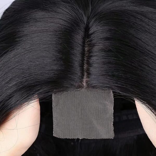 U Part Synthetic Lace Front Wigs for black women Loose Wave Hair Wigs Pure Color Heat Resistant Weave