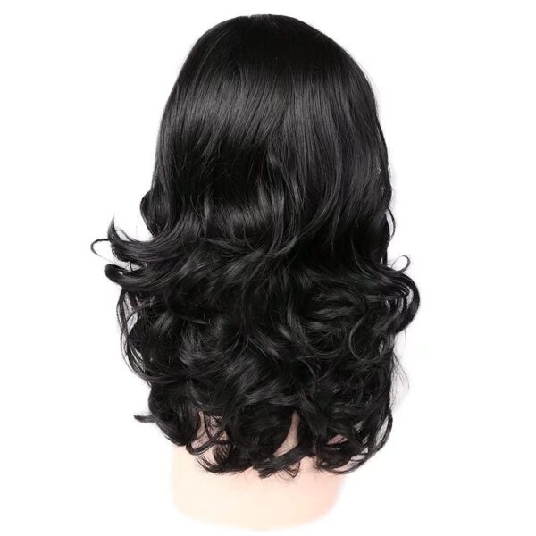 U Part Synthetic Lace Front Wigs for black women Loose Wave Hair Wigs Pure Color Heat Resistant Weave