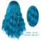 Mix Blue Long Costume Wavy Synthetic Wig Blue Color for Cosplay Girls