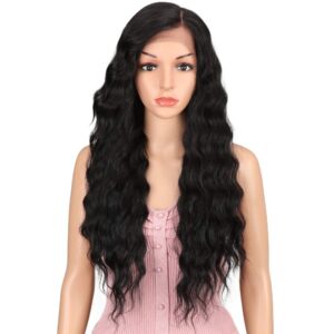 13x4 Lace Frontal Wigs 26" Deep Curly Wavy Wigs High Temperature Synthetic Wigs