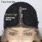 Short Bob Wavy Wig for Women Lace Front Wigs T Lace Wigs Heat Resistant Fiber