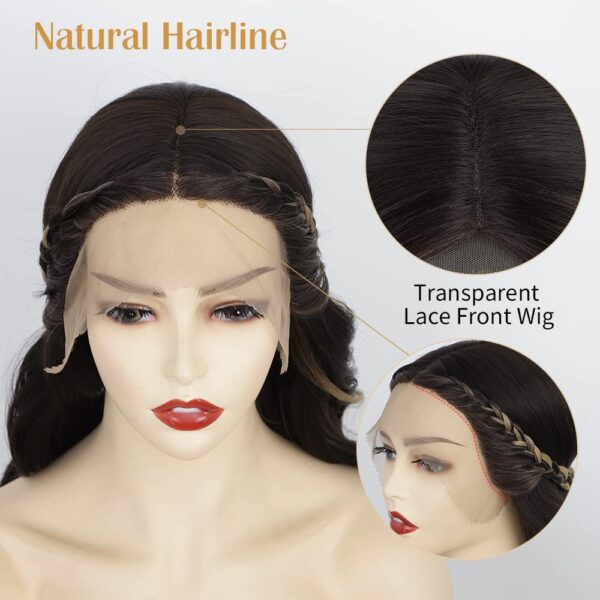 Short Bob Wavy Wig for Women Lace Front Wigs T Lace Wigs Heat Resistant Fiber