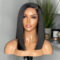 HD Lace Closure Wig Short Bob Straight Hair Wigs 180% Density