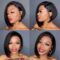 Short Bob Wigs Pixie Side Part Straight Hair 13x4 Lace Front Human Hair Wigs For Black Women