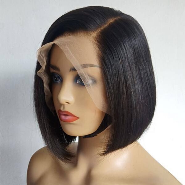 Short Bob Wigs Pixie Side Part Straight Hair 13x4 Lace Front Human Hair Wigs For Black Women