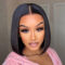 Glueless 5×5 HD Lace Closure Wigs Short Bob Human Hair Wigs