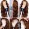 Glueless Light Brown Body Wave 4x4 13x4 13x6 HD Lace Front Wigs Human Hair 180% Density