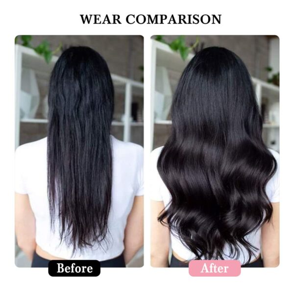 Straight Clip in Hair Extensions Real Human Hair Extensions for Women Full Head