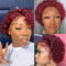 Pixie Cut Wig Human Hair 8inch Short Curly 13x1 T Part Wigs for Women
