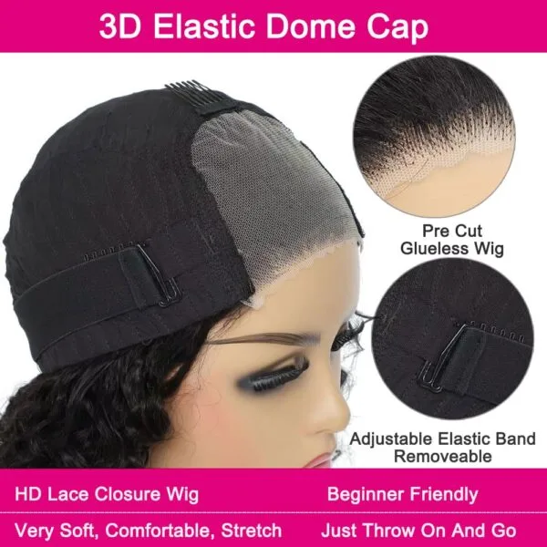 wear_go_hair_wigs_water_5 Wear and Go Glueless Wigs Human Hair Short Bob Wig Deep Water Wave 4x4 Lace Closure Hair Wigs