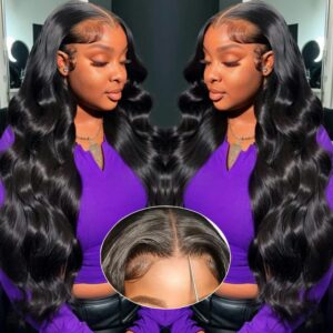 Wear and Go Glueless Wigs Pre Plucked Pre Cut 180% Density Body Wave HD Lace Closure Human Wigs for Women