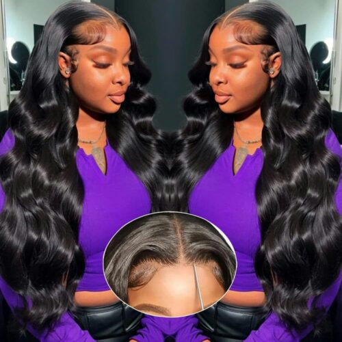 Wear and Go Glueless Wigs Pre Plucked Pre Cut 180% Density Body Wave HD Lace Closure Human Wigs for Women