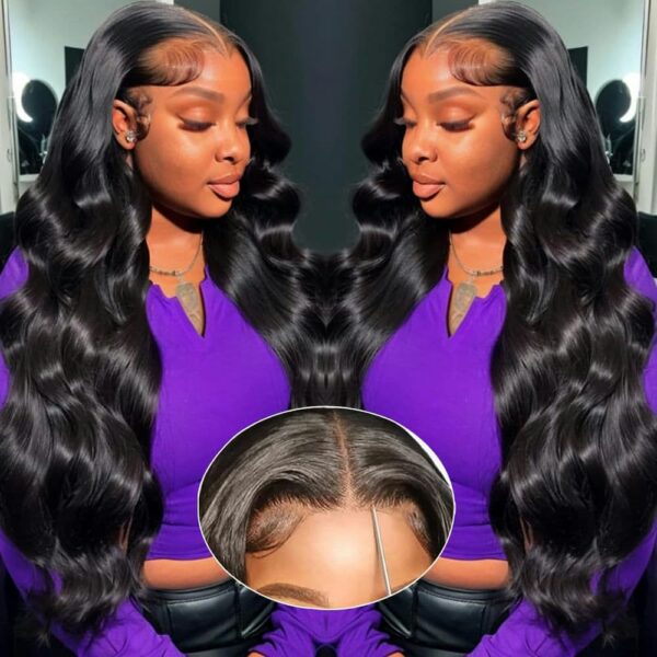 Wear and Go Glueless Wigs Pre Plucked Pre Cut 180% Density Body Wave HD Lace Closure Human Wigs for Women